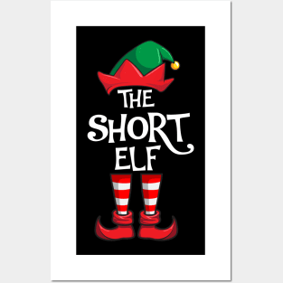 Short Elf Matching Family Christmas Posters and Art